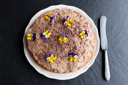 Appelsinkage med chokolademousse 3