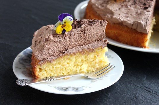 Appelsinkage med chokolademousse 4